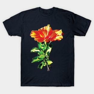 Hibiscus - Orange Hibiscus T-Shirt